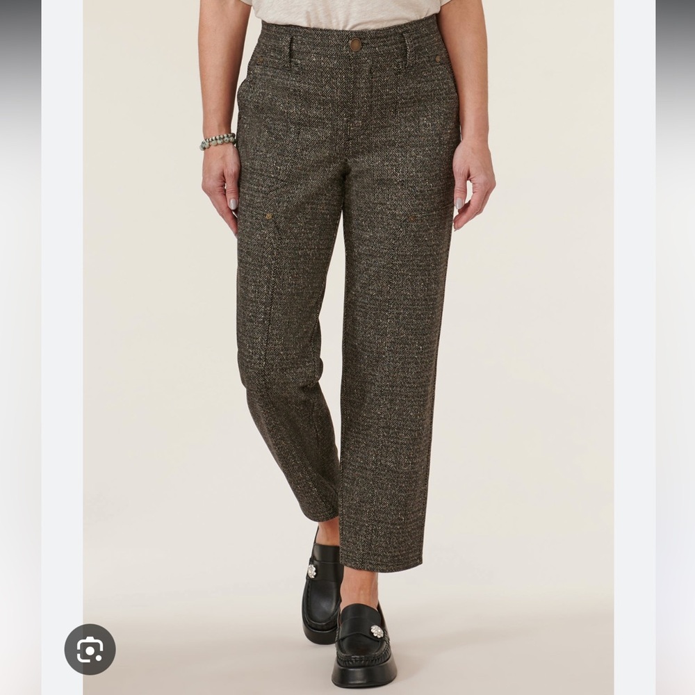 Democracy Brown Tweed Trousers